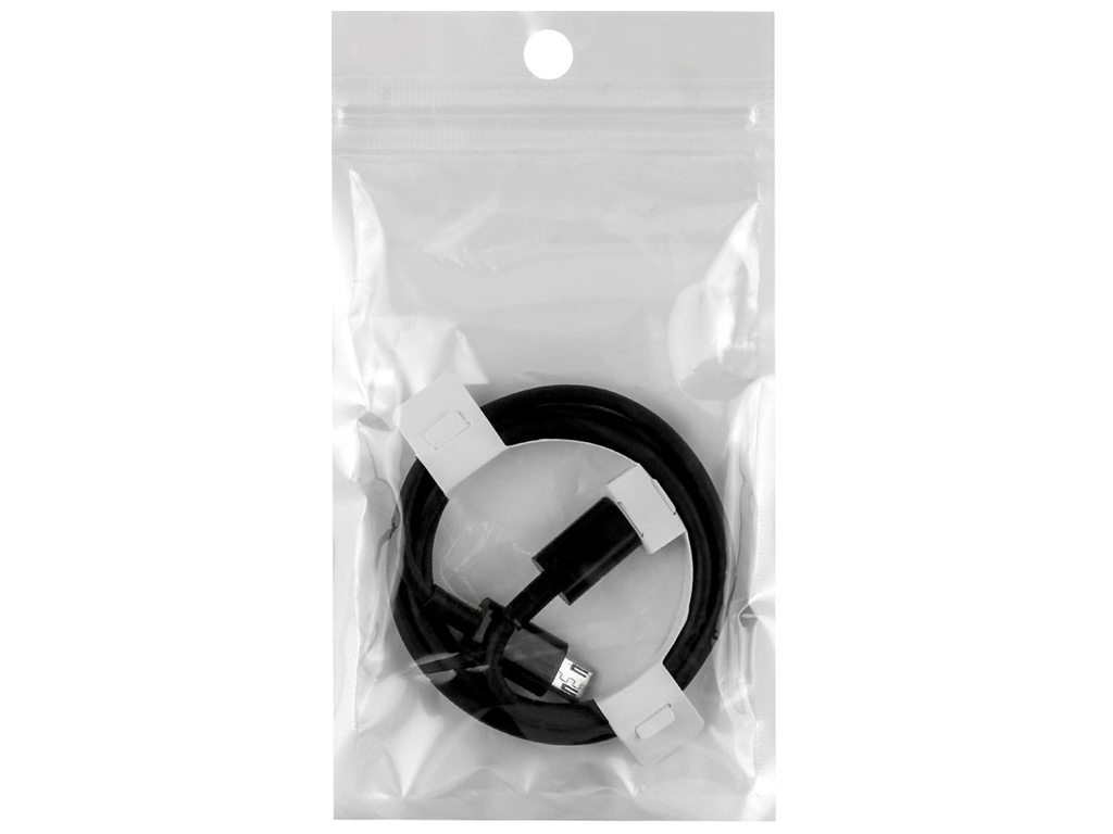 Кабель USB Type-C to Micro QC/Data Тех.пак. 1м, Цвет Черный