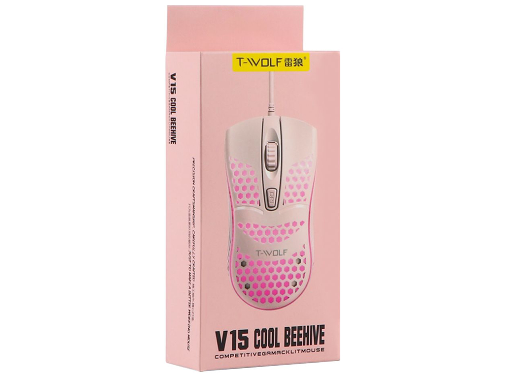 USB Мышь TWolf V15 Цвет Розовый