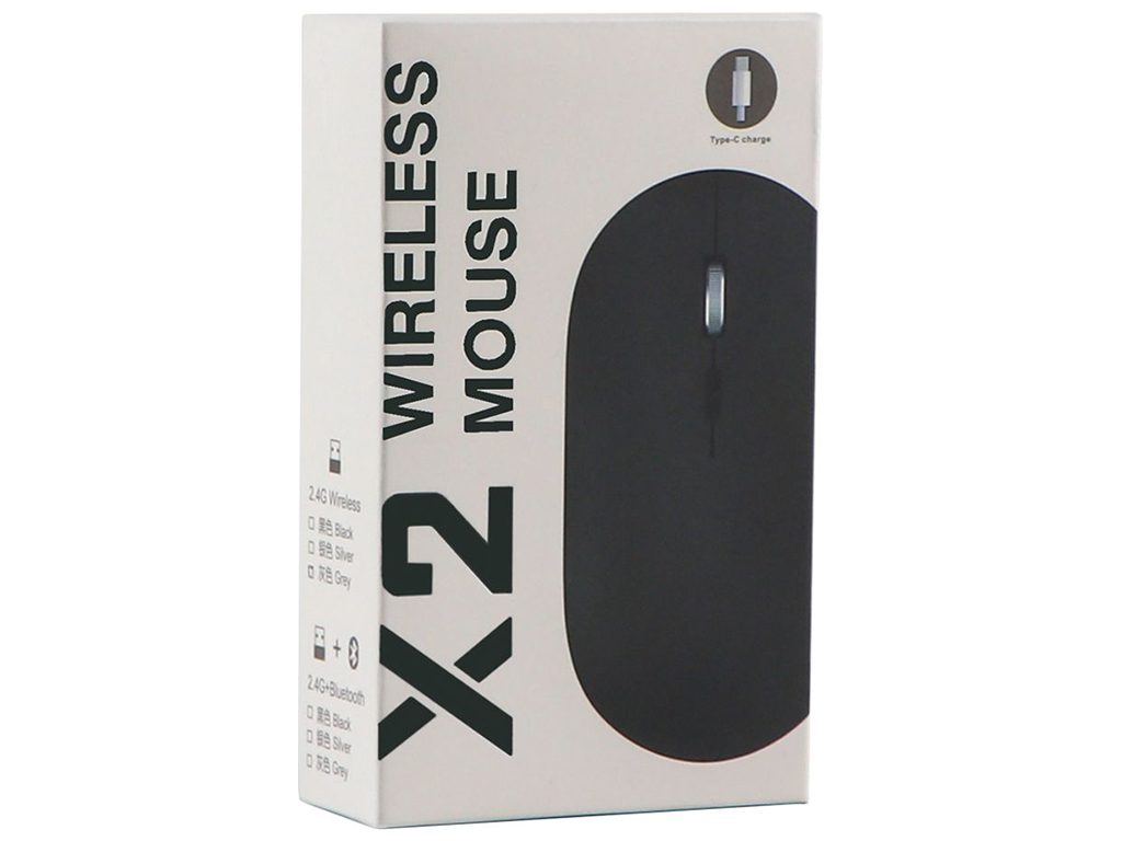 Беспроводная Мышь TWolf X2 Rechargeable 2.4G Цвет Черный