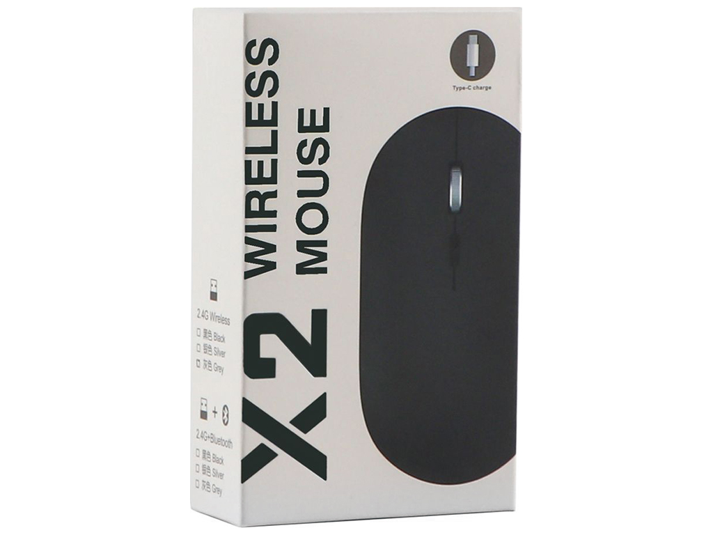 Беспроводная Мышь TWolf X2 Rechargeable 2.4G Цвет Серый