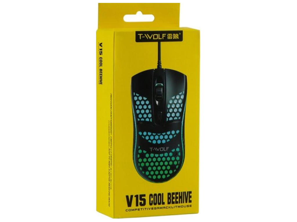 USB Миша TWolf V15 м'ята упаковка, Колір Чорний