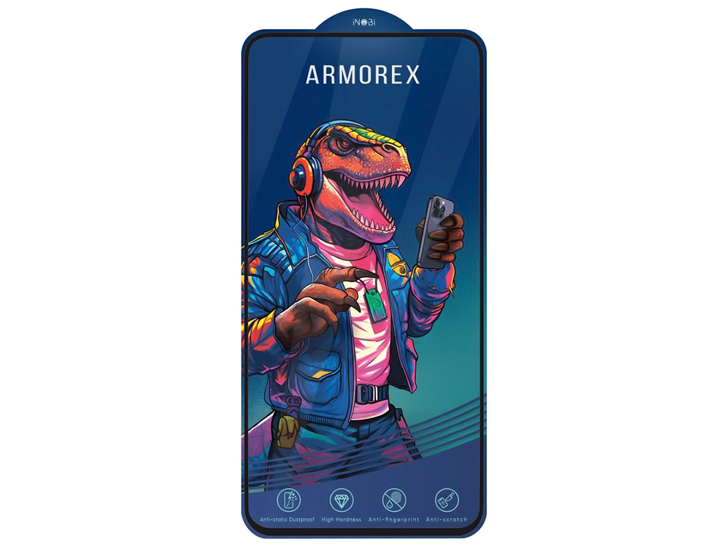 Защитное стекло ARMOREX 5D High-Alum Antistatic for Xiaomi Poco X6 / X6 Pro, Цвет Черный