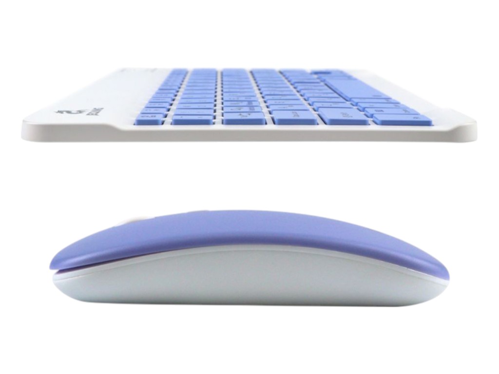 Бездротова клавіатура та миша Jeqang JB-350 Bluetooth charging, фіолетовий