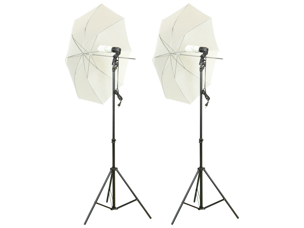 Комплект для фотостудии Puluz PKT3112, 3 фона, 4 штатива, 2 софтбокса, 4 лампы, цвет черный