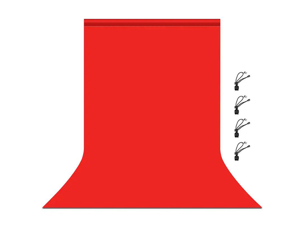 Тканинний фон Puluz PU5206 3х6 м, поліефірна бавовна, щільність 75D, колір червоний