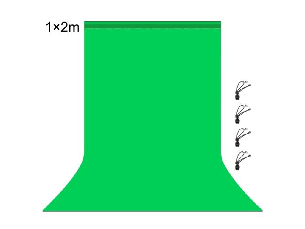 Фон тканинний Puluz PU5209, 1х2м, тканина, колір зелений