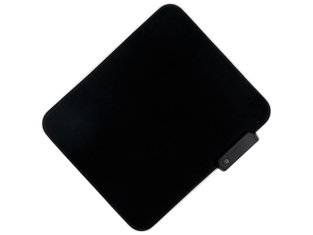Килимок для миші TWolf P1 Rgb, гумова основа, Rgb-підсвічування, 250×300×4мм, колір чорний