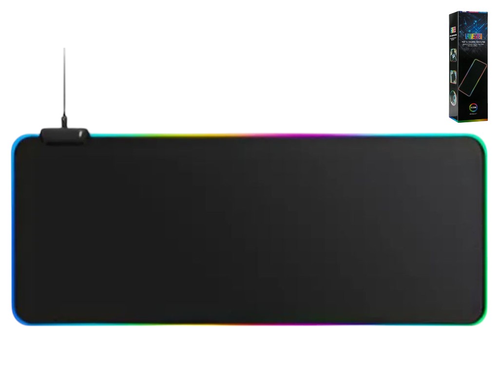 Коврик Twolf P2 Rgb, 800x300x3мм, подсветка Rgb, кабель 1,8м, резина и текстиль, цвет черный