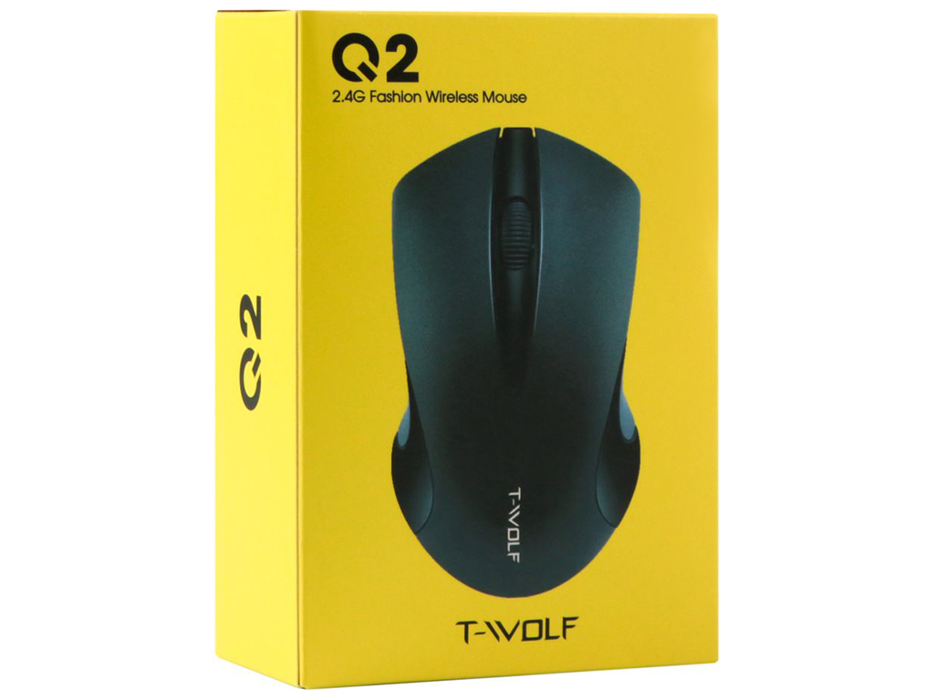 Беспроводная Мышь TWolf Q2 2.4G Цвет Черный