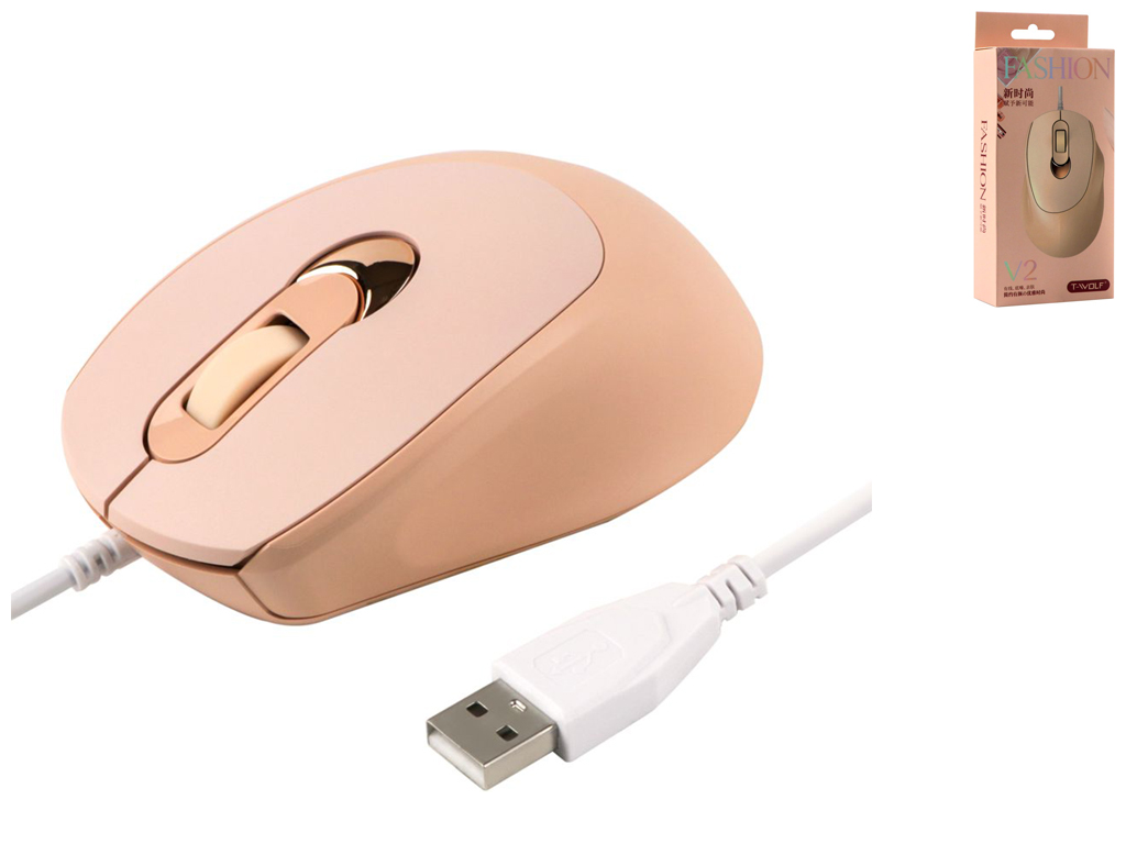 USB Мышь TWolf V2 Цвет Молочный