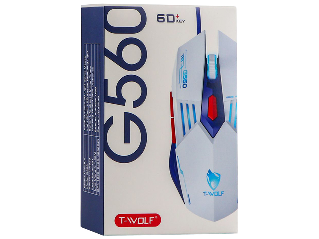 USB Миша Ігрова TWolf G560 Колір Чорний