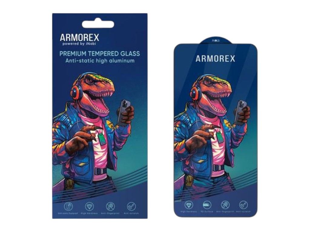 Защитное стекло Armorex 5D High-Alum AntiDust для Xiaomi 13T/13T Pro/Note 13 4G/14T, черный