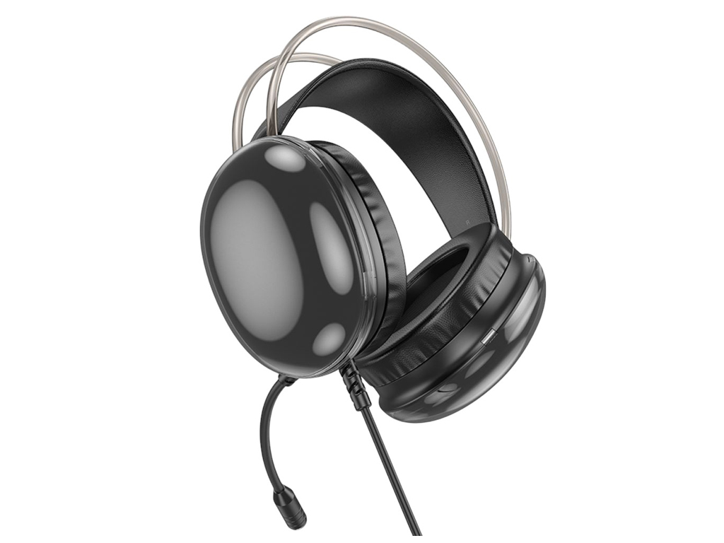 Игровые наушники Hoco W109 Plus Rich USB 7.1 channel, мятая упаковка, черный