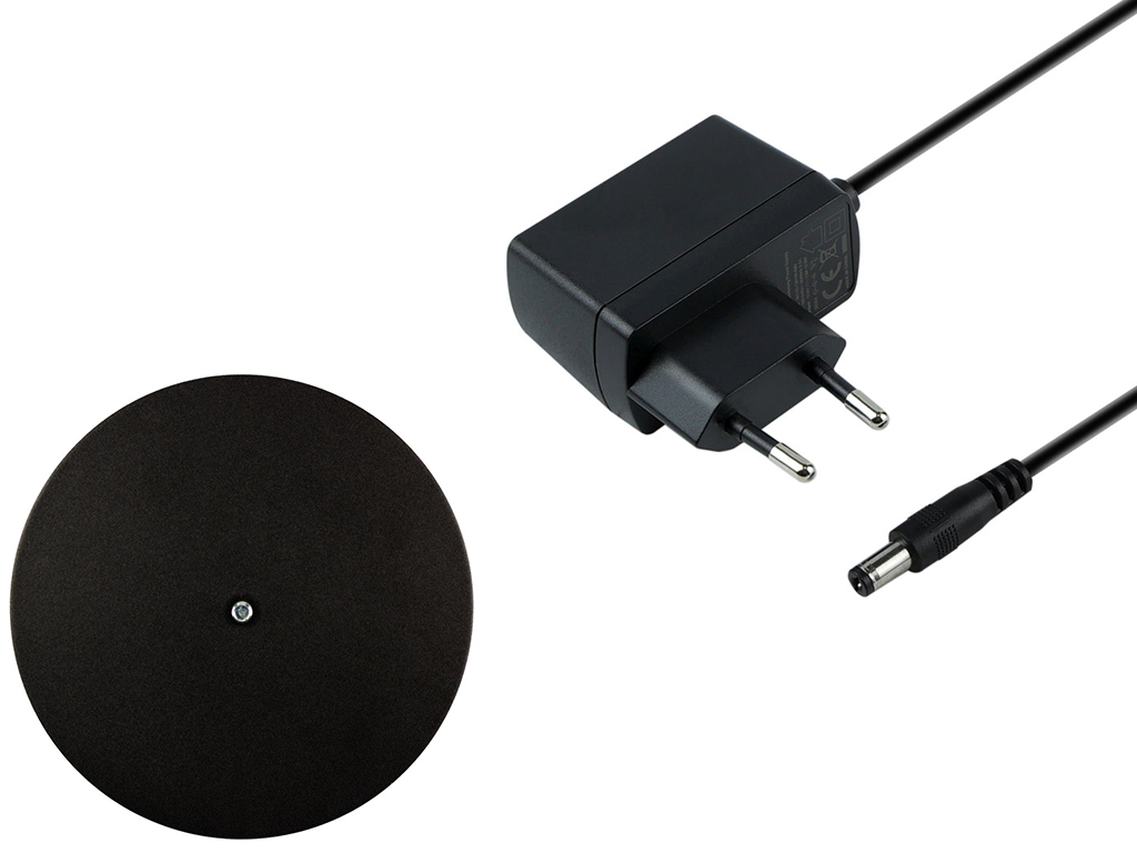Лампа студийная DX24019-BT-2, RGB подсветка, 3000–6500K, ABS пластик, алюминий, цвет черный