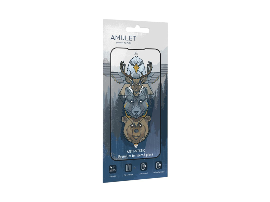 Защитное стекло Amulet 2.5D HD Antistatic для Motorola E14/G04/G04s/G24, черный