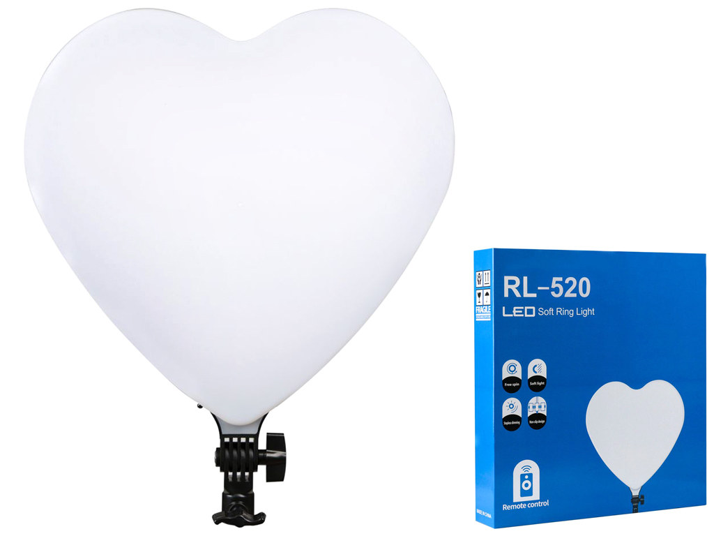 LED Панель RL-520 45см (Heart Style) Remote, цвет черный