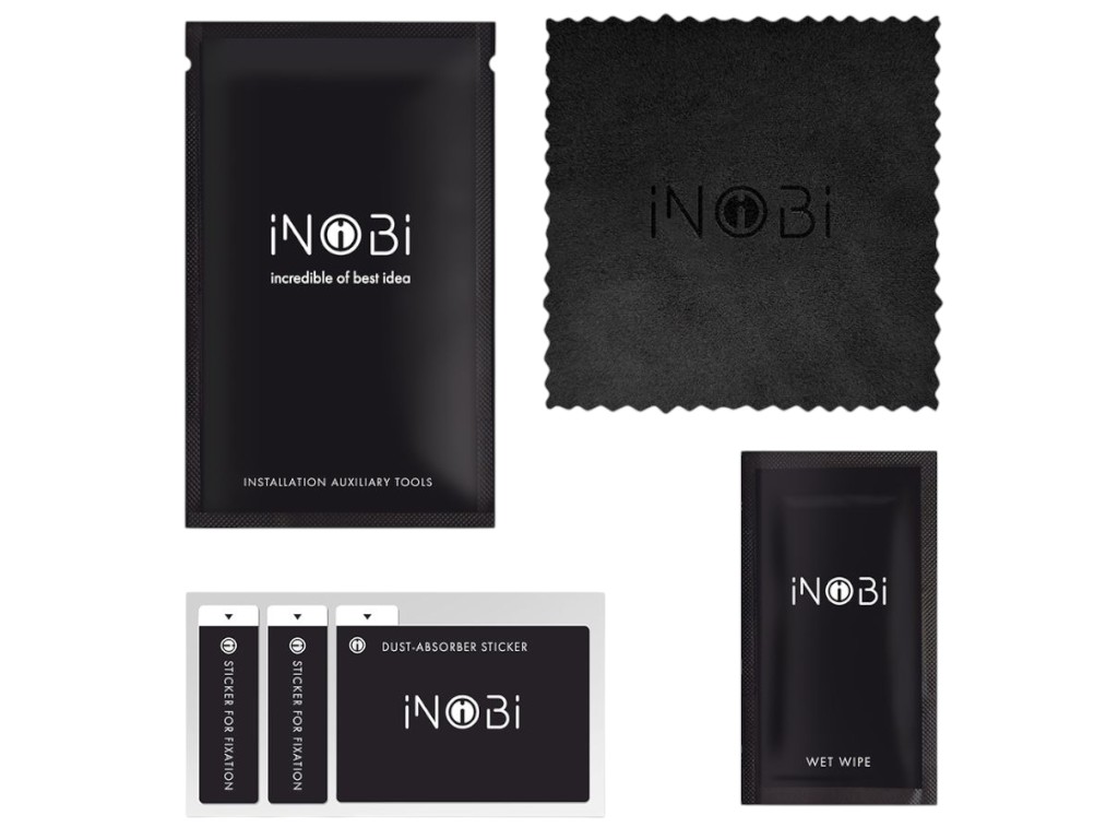 Защитное стекло Katana by iNobi для iPhone 13/13 Pro/14/16e, цвет черный