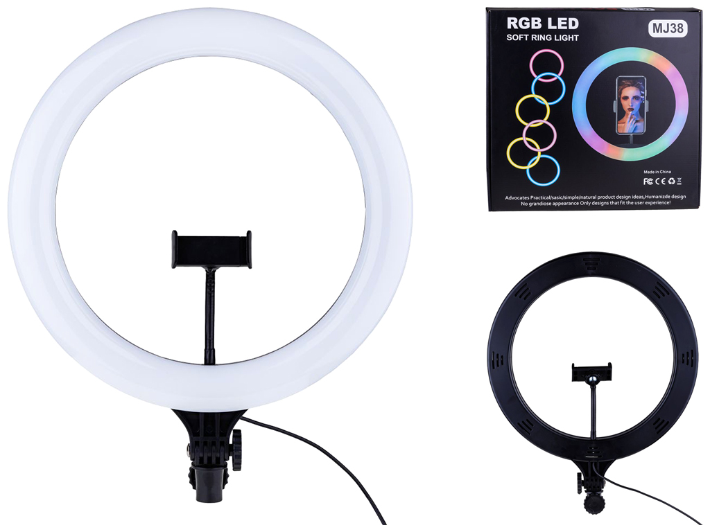 Лампа RGB MJ38 38см уценка, цвет черный