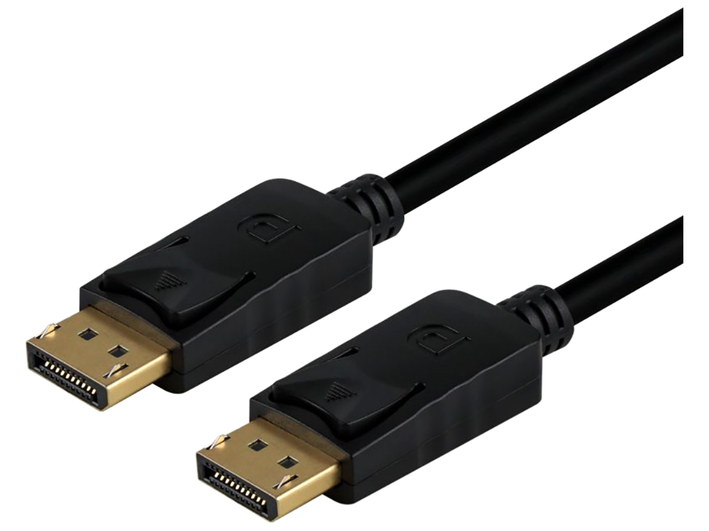 Кабель DP to DP 1.2V 4K/75Hz, 3м, цвет черный