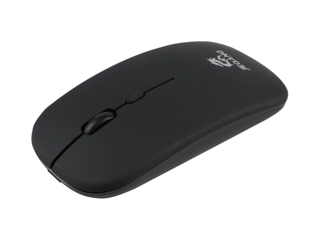 Клавиатура и мышь Jeqang JB-326, dual-mode(2.4G+Bluetooth), ножничные, раскладка Eng/Ukr, черный