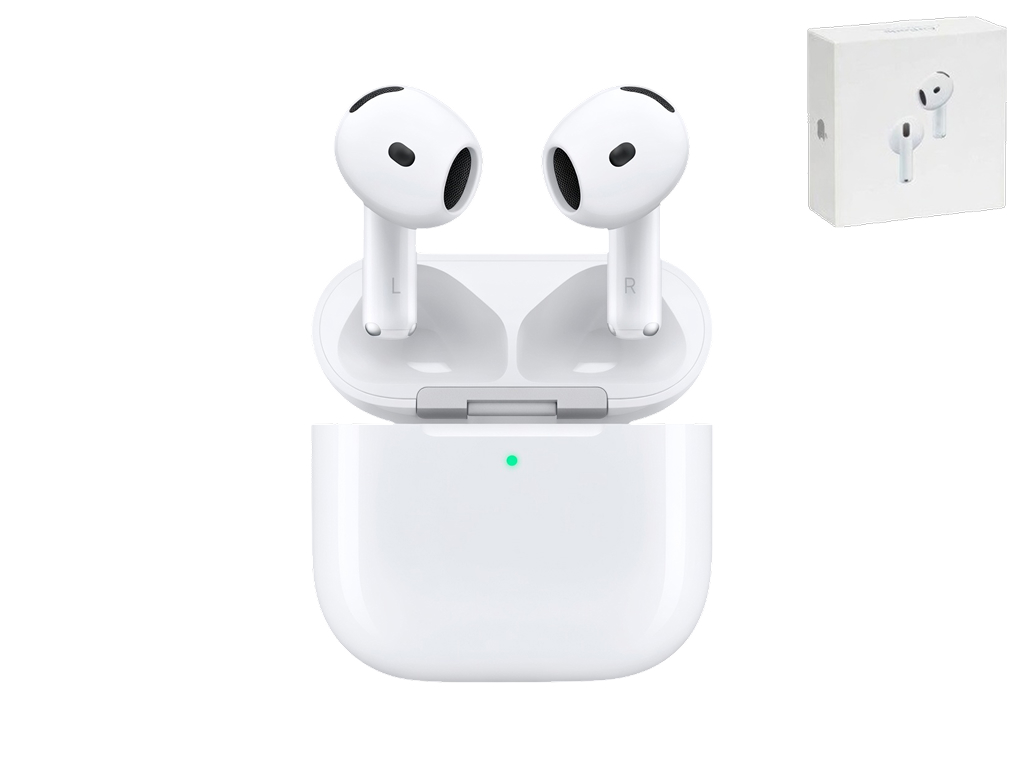Bluetooth стерео гарнітура Apple AirPods 4 (Zhongke8922), репліка, bluetooth 5.3, 200mAh, білий