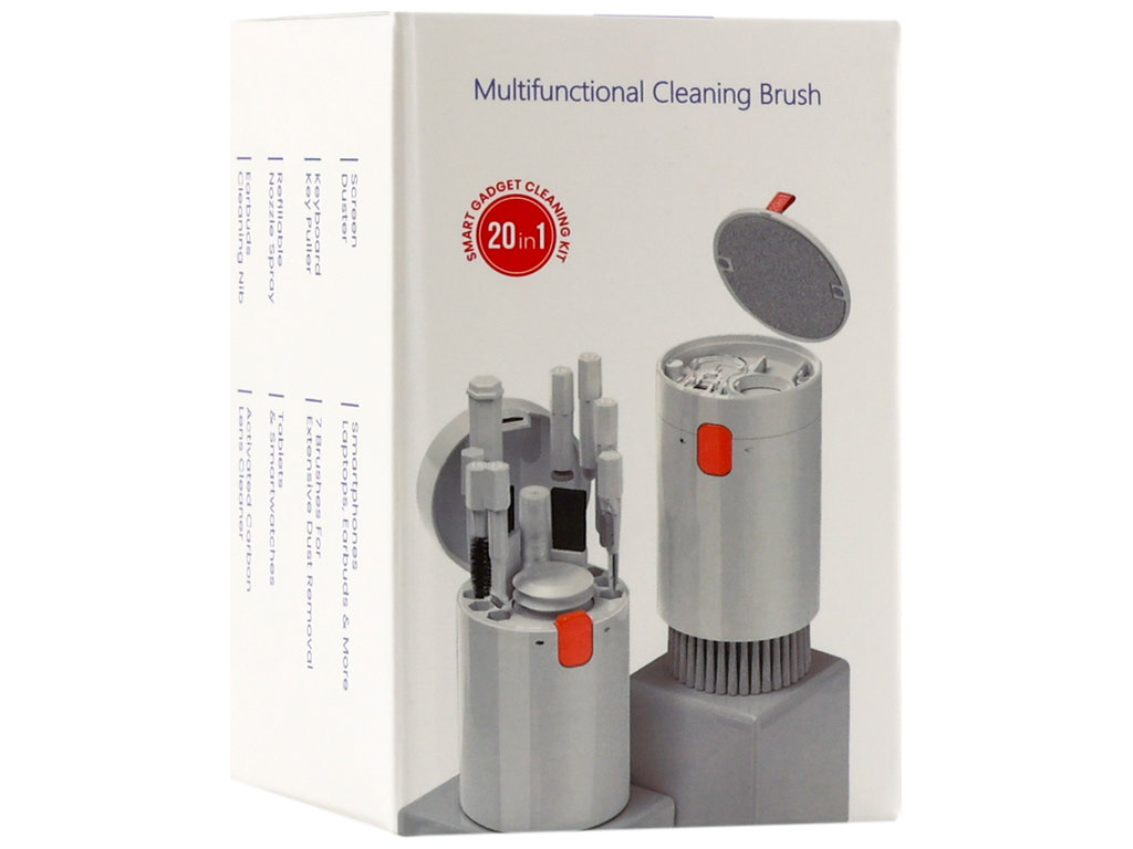 Набор для чистки Q20 20-в-1, универсальный, пластик, 60х90мм, цвет белый