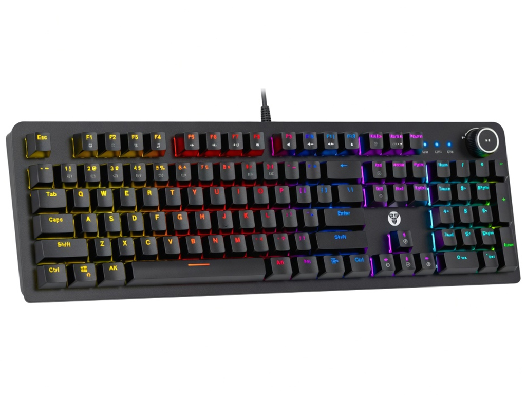 Клавиатура игровая Fantech Max Power MK853V2, Red Switch, подсветка, Type‑C, ENG/UKR, цвет черный