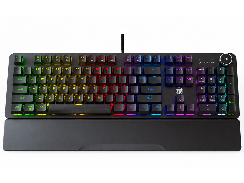 Клавиатура игровая Fantech Max Power MK853V2, Red Switch, подсветка, Type‑C, ENG/UKR, цвет черный