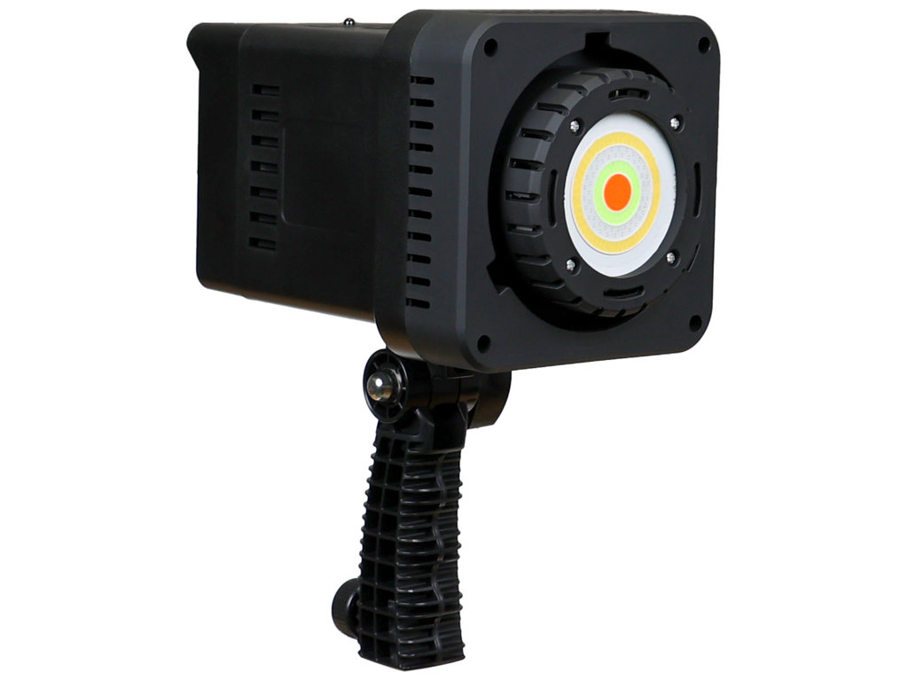 Лампа студийная RGB W-600, LED, 100Вт, 3200–5600K, пластик, металл, 190×170×160мм, цвет черный