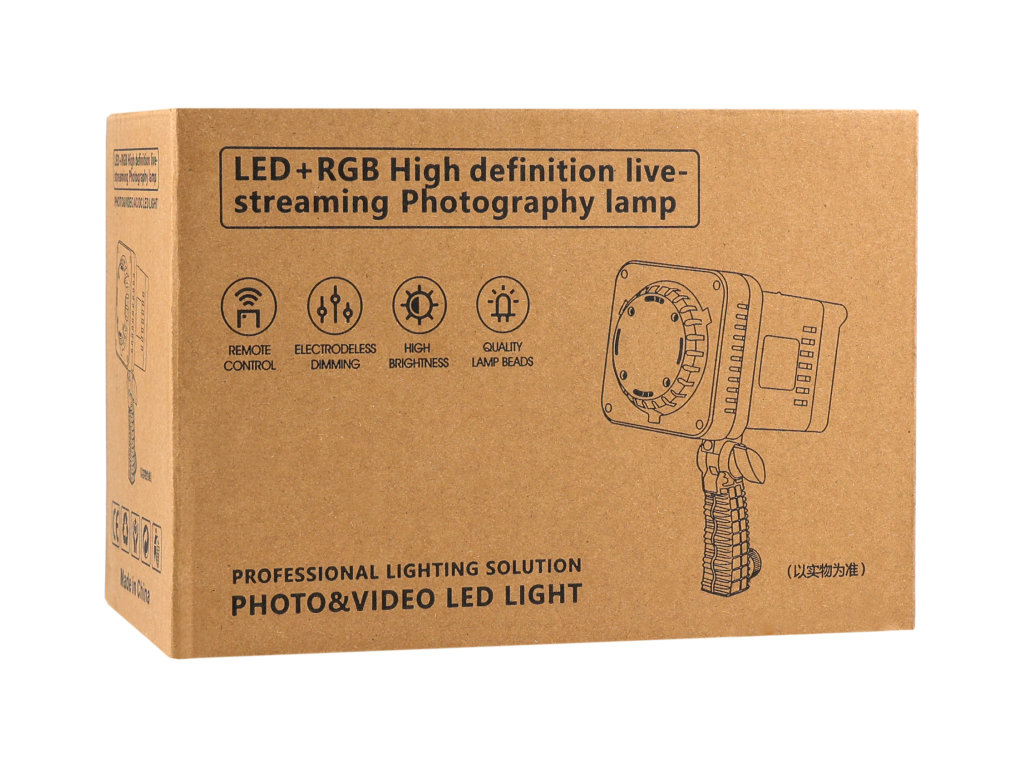 Лампа студийная Light JSL-1000x, LED, 100Вт, 3200–5600K, пластик, металл, 260×175×133мм, цвет черный