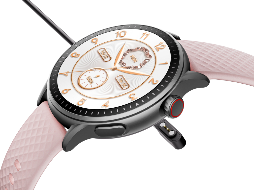 Смарт-часы Runmefit GTR3, AMOLED, Bluetooth, 3ATM, Розовый