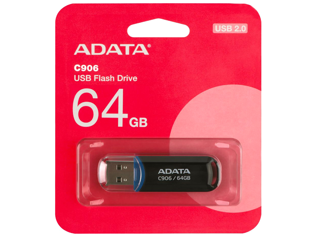 USB флеш-накопитель A-Data C906 64GB, цвет черный