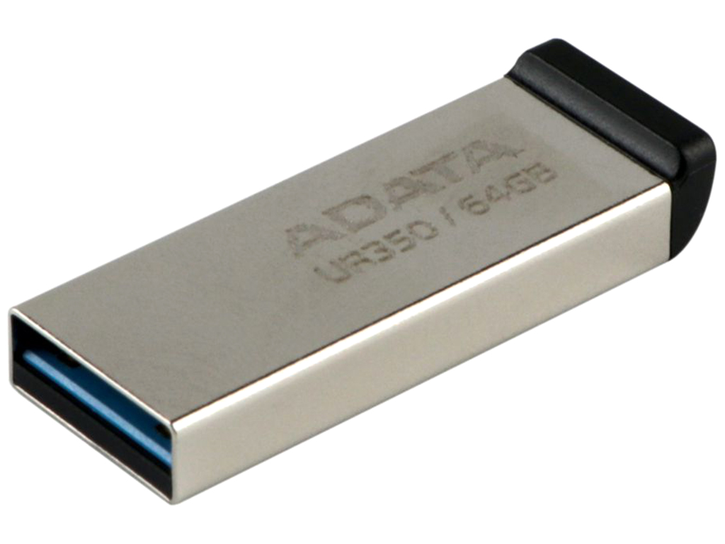 USB флеш-накопитель 3.2 A-Data UR350 64Gb, цвет серебро-черный
