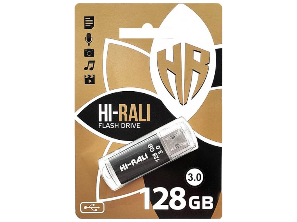 USB Flash накопитель 3.0 Hi-Rali Rocket 128gb Цвет Чёрный