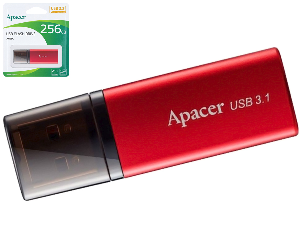 USB флеш-накопичувач 3.2 Apacer AH25B 256gb, колір Червоний