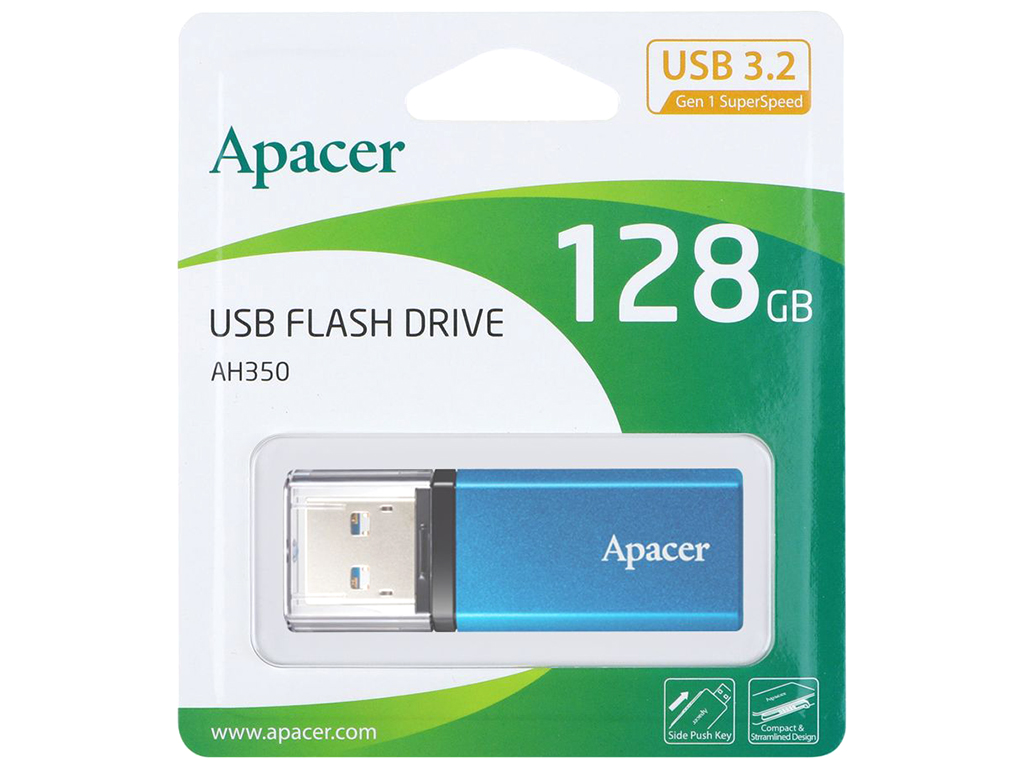 USB флеш-накопитель 3.2 Apacer AH25C 128gb, цвет синий