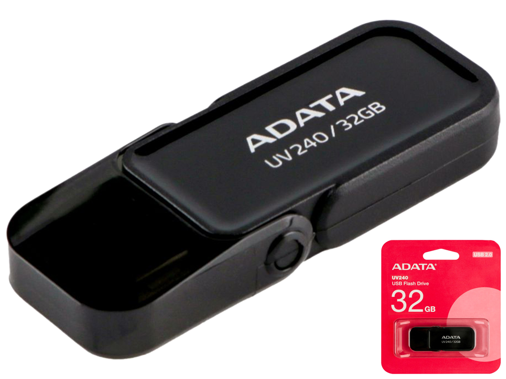 USB флеш-накопитель A-Data AUV 240 32GB, цвет черный