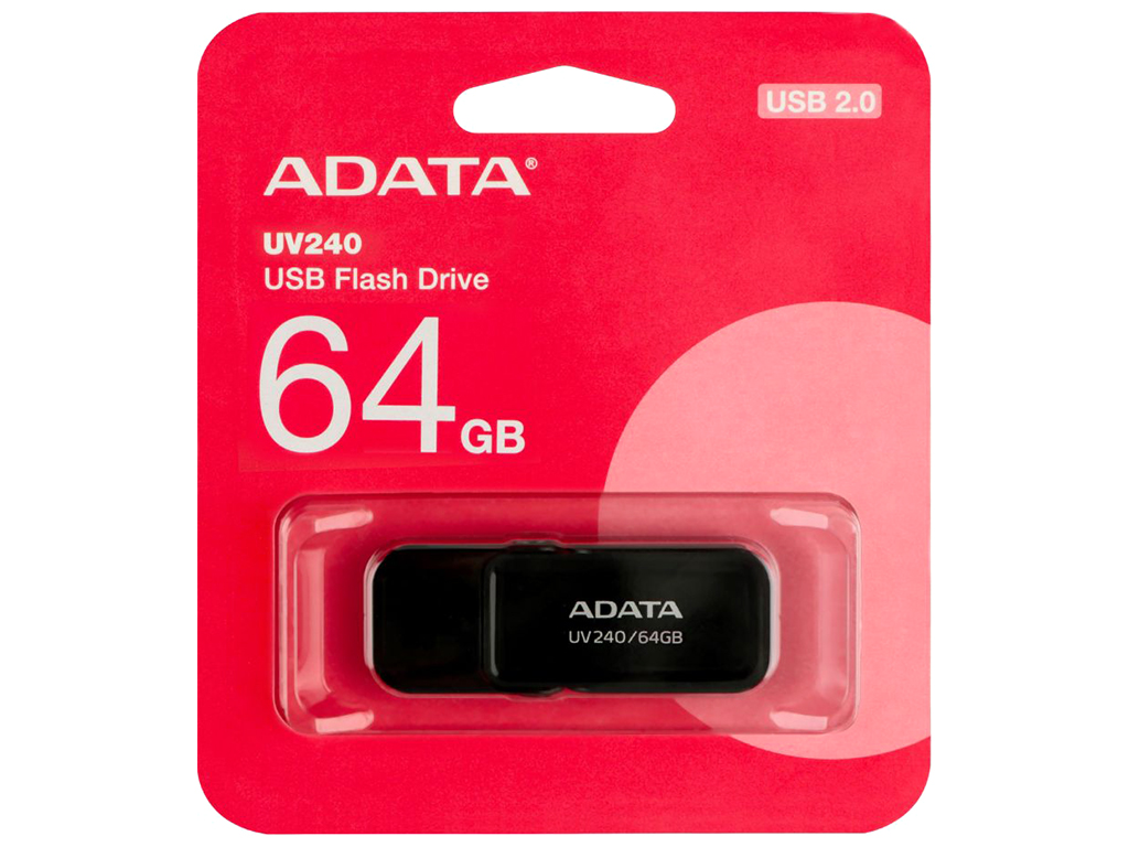 USB флеш-накопитель A-Data AUV 240 64GB, цвет черный