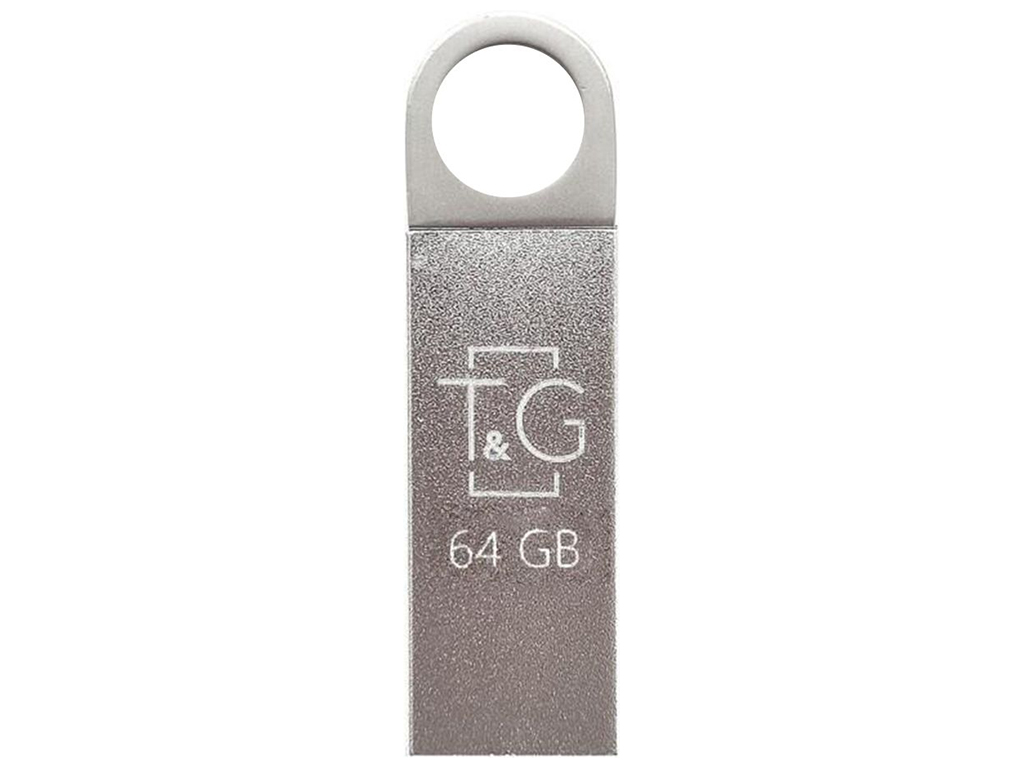 USB флеш-накопичувач T&G 64gb Metal 0.26, колір сталевий
