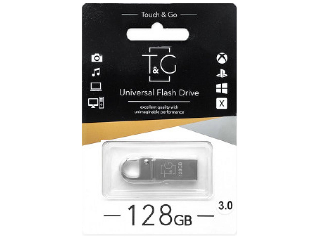 USB флеш-накопитель 3.0 T&G 128gb Metal 027, Стальной
