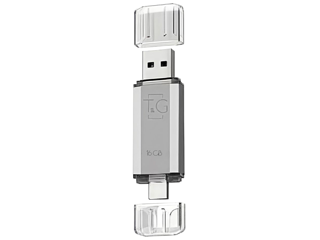 USB флеш-накопитель T&G 16gb USB/Type C 009, цвет серебро