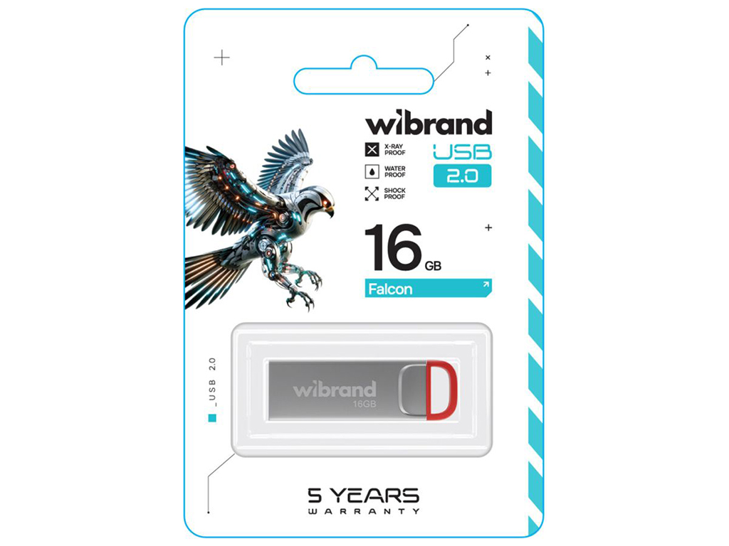USB Flash Drive Wibrand 16gb Falcon Цвет Красний