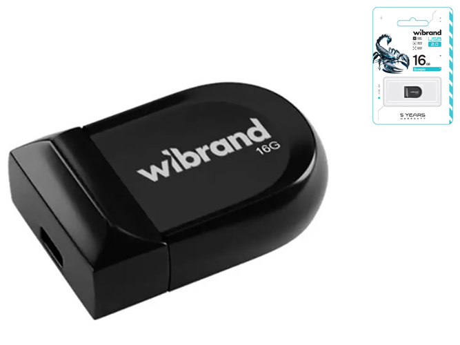 USB Flash Drive Wibrand 16gb Scorpio Цвет Черный