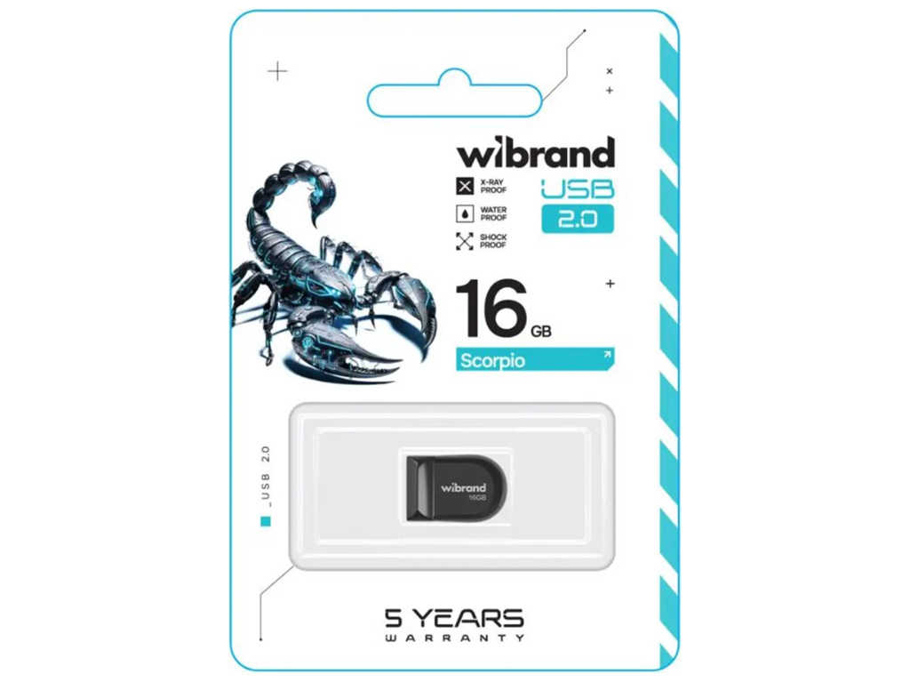 USB Flash Drive Wibrand 16gb Scorpio Цвет Черный