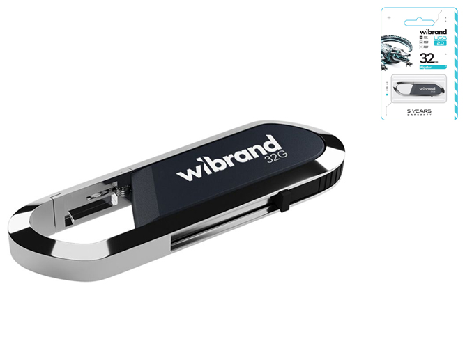 USB Flash Drive Wibrand 32gb Aligator Цвет Серый