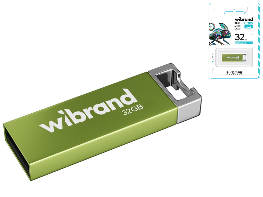 USB Flash Drive Wibrand 32gb Chameleon Цвет Светло зеленый