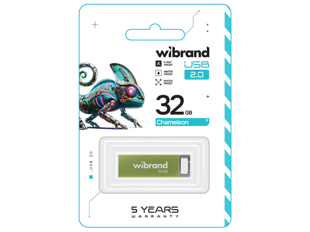 USB Flash Drive Wibrand 32gb Chameleon Цвет Светло зеленый