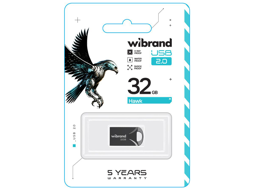 USB Flash Drive Wibrand 32gb Hawk Цвет Черный