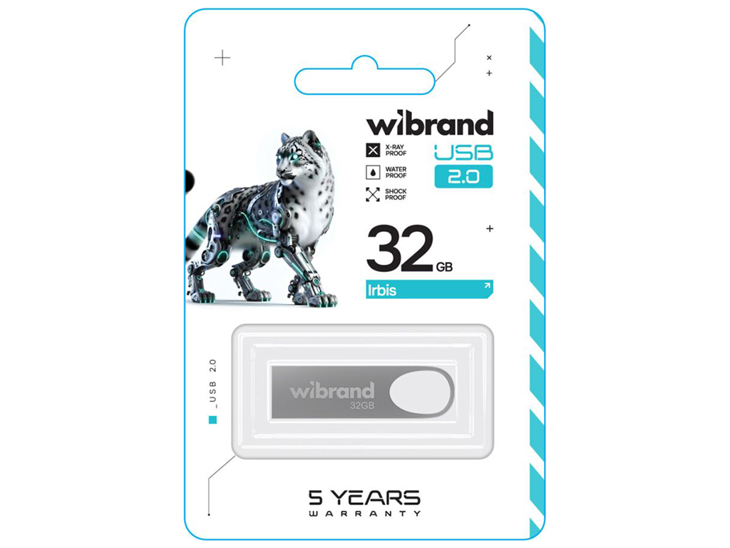 USB Flash Drive Wibrand 32gb Irbis Цвет Серебро