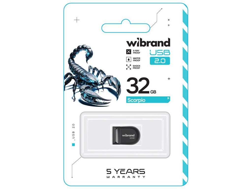 USB Flash Drive Wibrand 32gb Scorpio Цвет Черный